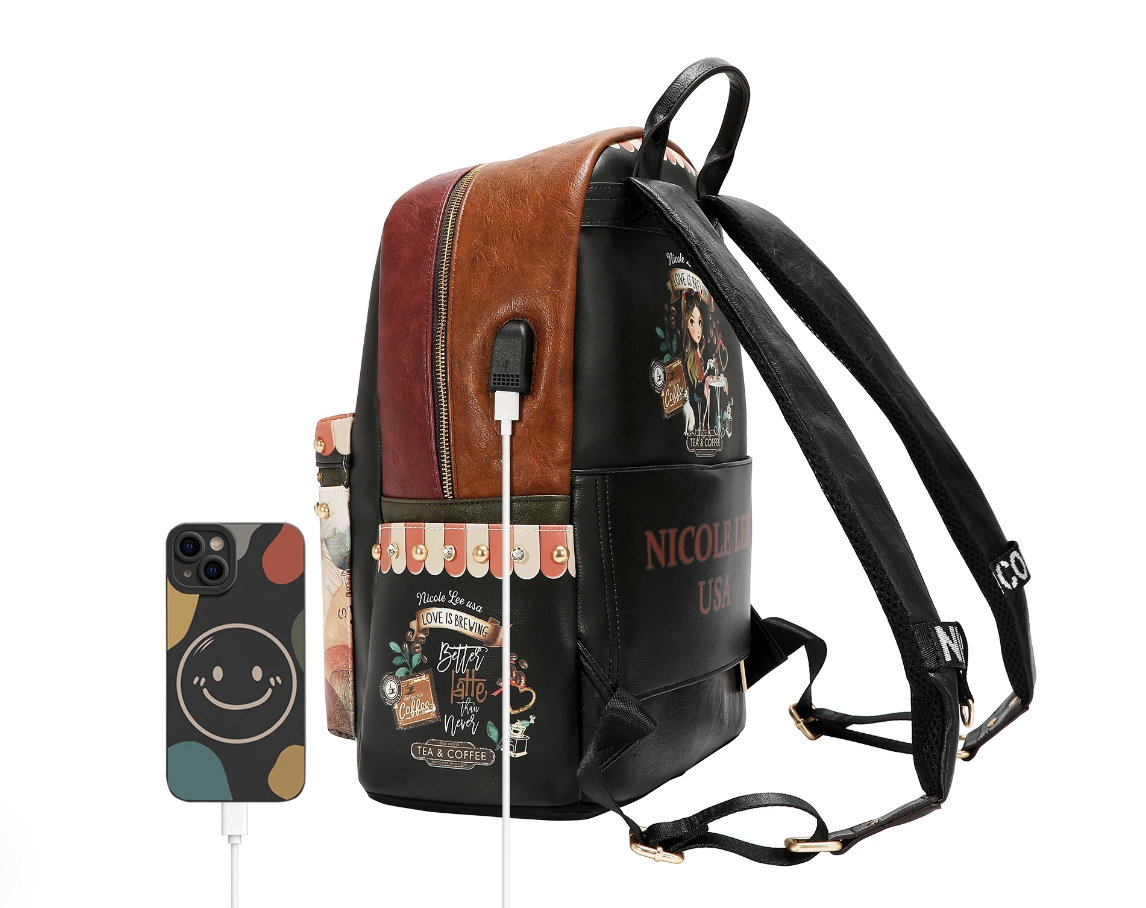 Product image 6 for Раница Nicole Lee, 32x41x15 cm, Virtual Friend