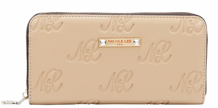 Product image 1 for Портфейл Nicole Lee, 19x10x2.5 cm, бежов