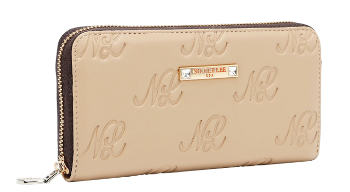 Product image 3 for Портфейл Nicole Lee, 19x10x2.5 cm, бежов