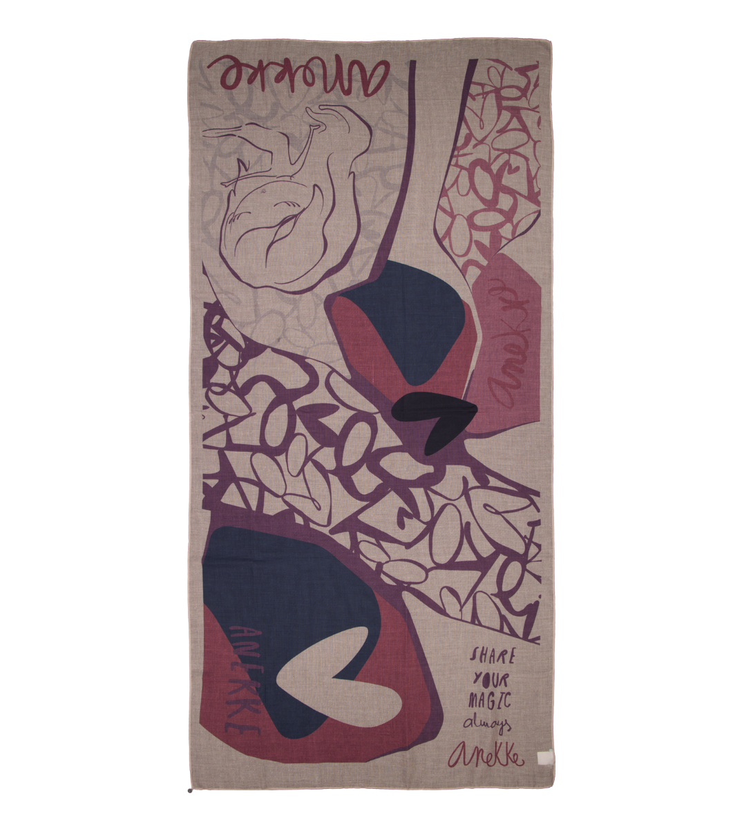 Product image 3 for Шал Anekke, 185x90 cm, асорти, 39490-000