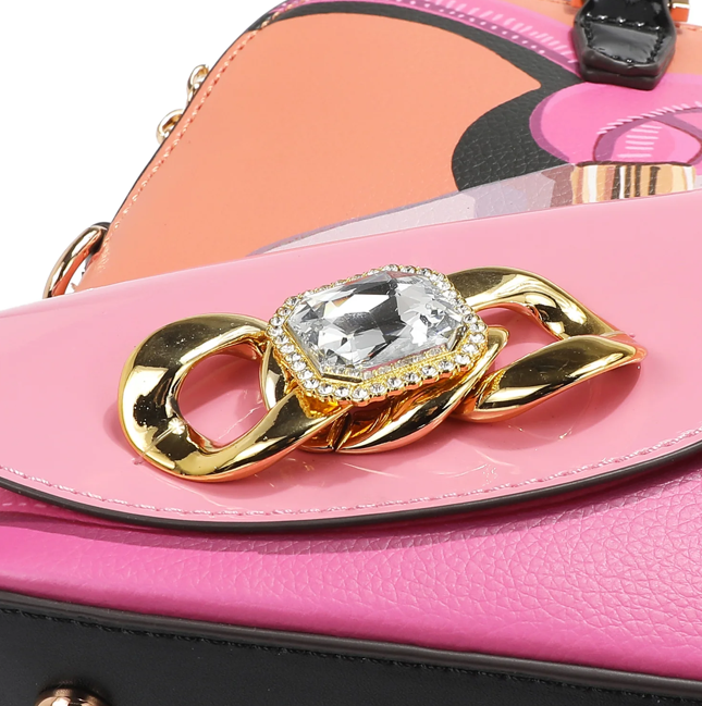 Product image 4 for Чанта Nicole Lee, 34.5x23x8.5 cm, Violet Blossom