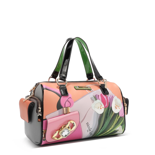 Product image 4 for Чанта Nicole Lee, 31x22.5x13.5 cm, Violet Blossom