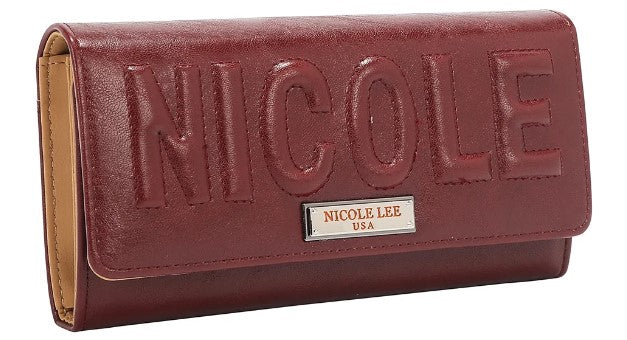 Product image 1 for Портфейл Nicole Lee, 19x10x3.5 cm, БОРДО