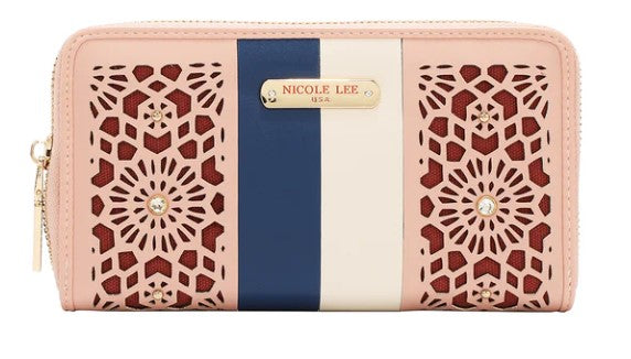 Product image 1 for Портфейл Nicole Lee, 19x10x3.5 cm, РОЗОВ