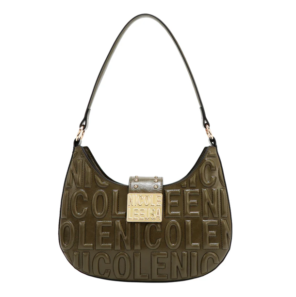 Product image 4 for Чанта Nicole Lee, 26.5x25.5x5.5 cm, тъмнозелена