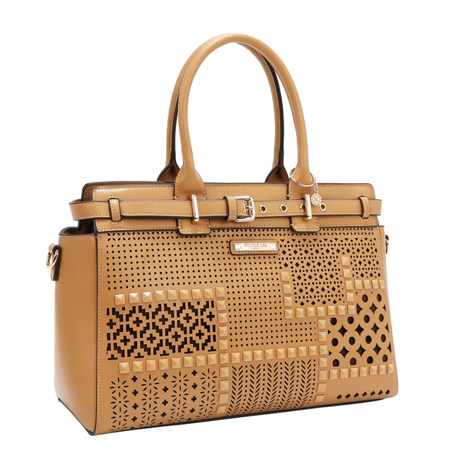 Product image 3 for Чанта Nicole Lee, 41x25x15 cm, светлокафява