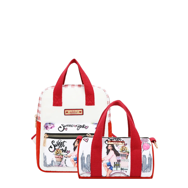 Product image 1 for Комплект Nikky, раница, чанта, ключодържател, Sweet Girl