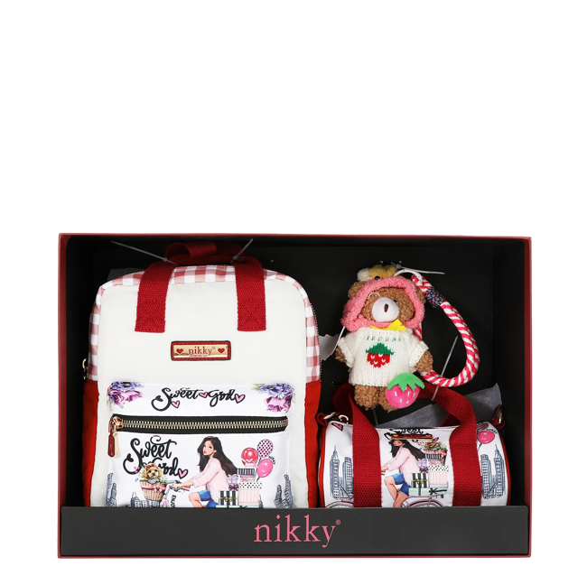 Product image 2 for Комплект Nikky, раница, чанта, ключодържател, Sweet Girl