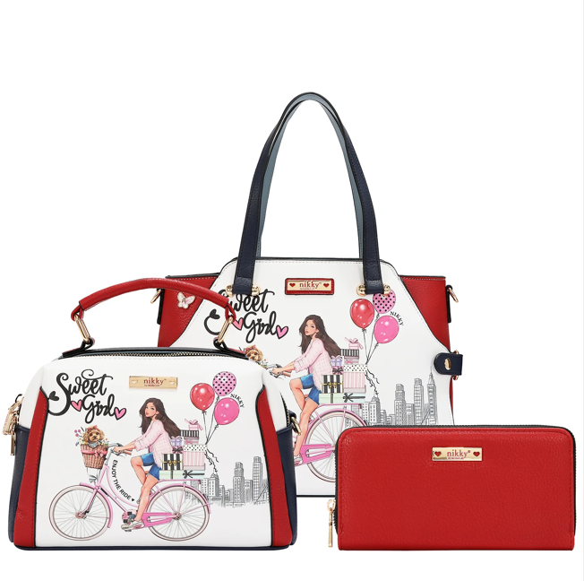 Product image 1 for Комплект Nikky, 2 чанти и портфейл, Sweet Girl