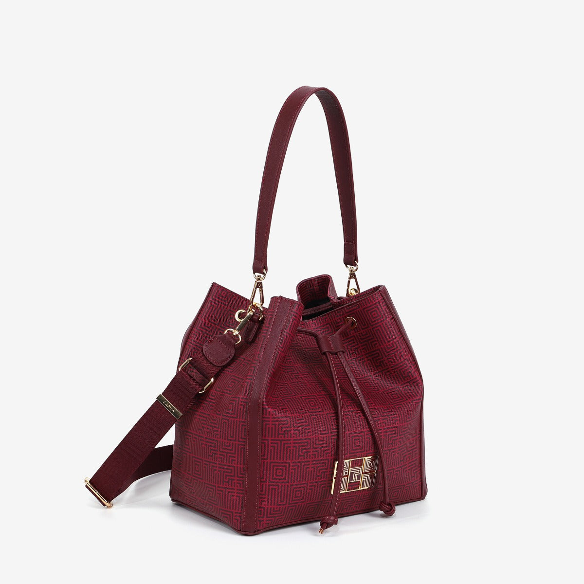 Product image 2 for Чанта Ynot Labirint 005, 26x18x25cm, Wine