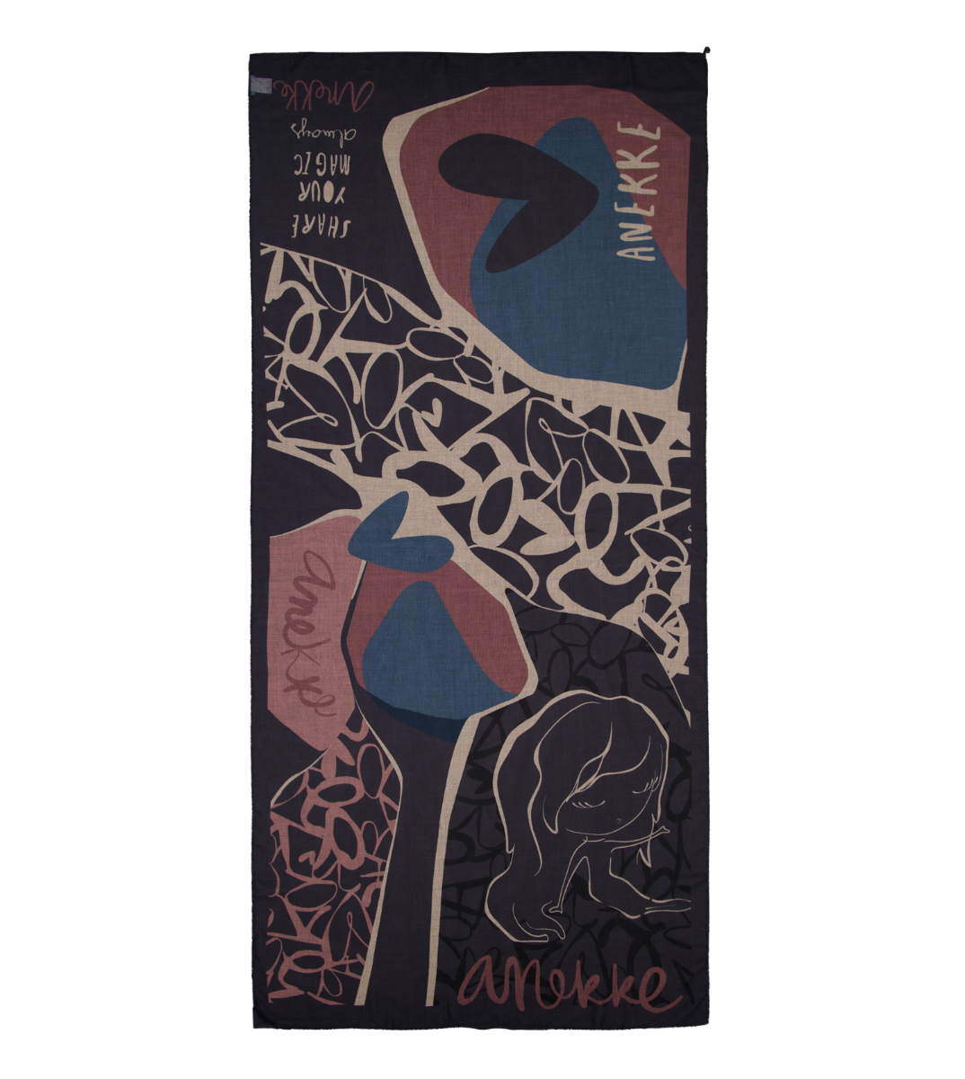 Product image 1 for Шал Anekke, 185x90 cm, асорти, 39490-000