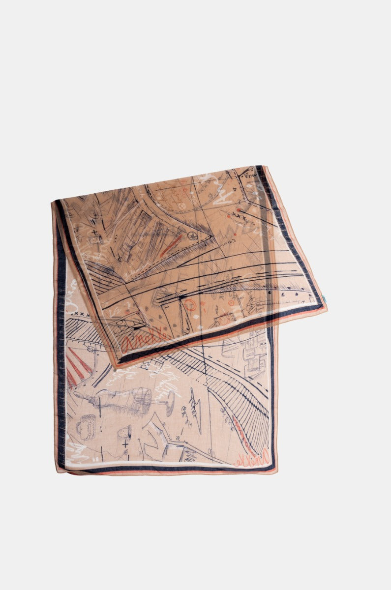 Product image 3 for Шал Anekke Studio, 186x90 cm