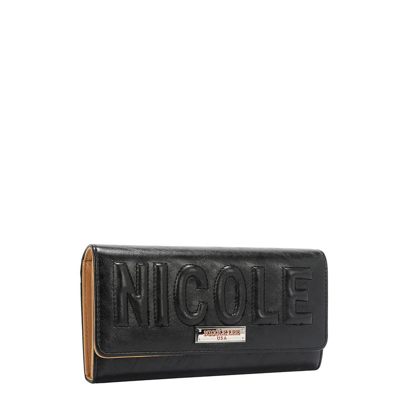 Портфейл Nicole Lee, 19x10x3.5 cm, ЧЕРЕН