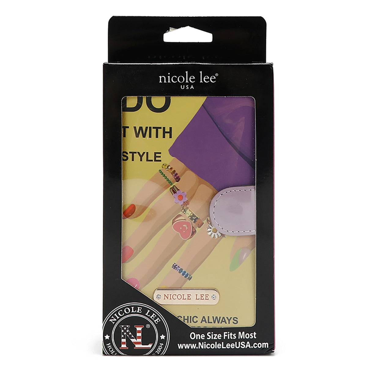 Product image 4 for Калъф за телефон Nicole Lee, 8.9x16.5x2.5cm, NAILPOLISH