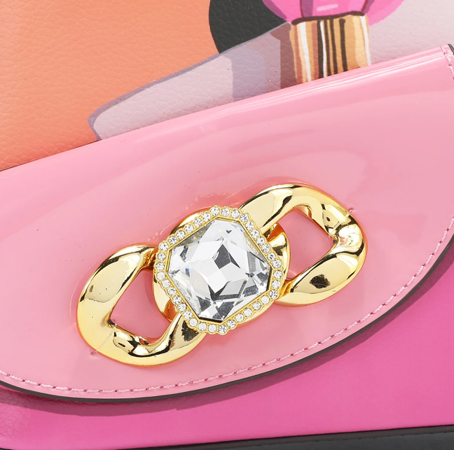 Product image 3 for Чанта Nicole Lee, 34.5x23x8.5 cm, Violet Blossom