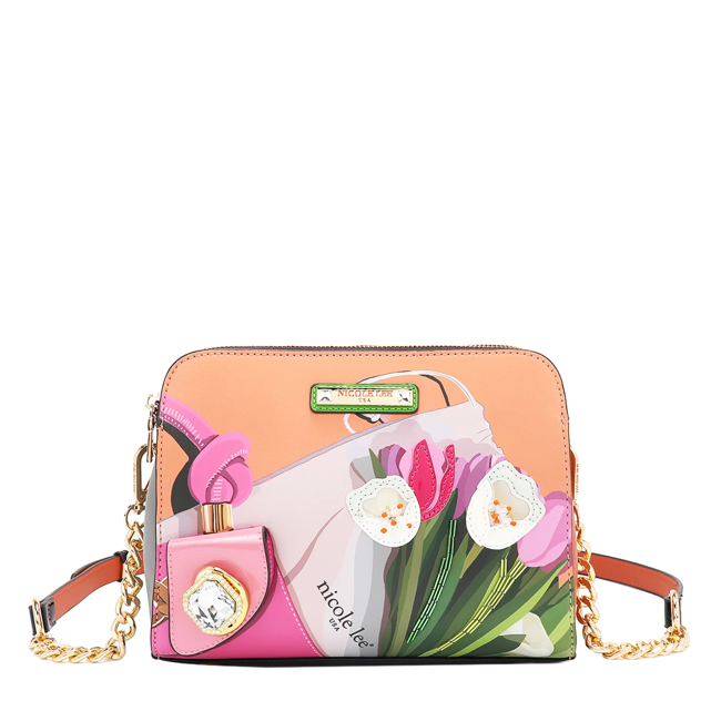 Product image 1 for Чанта Nicole Lee, 24.5x19x8.5 cm, Violet Blossom