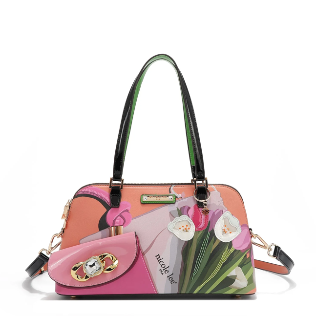 Product image 1 for Чанта Nicole Lee, 33.7x19x8.9 cm, Violet Blossom