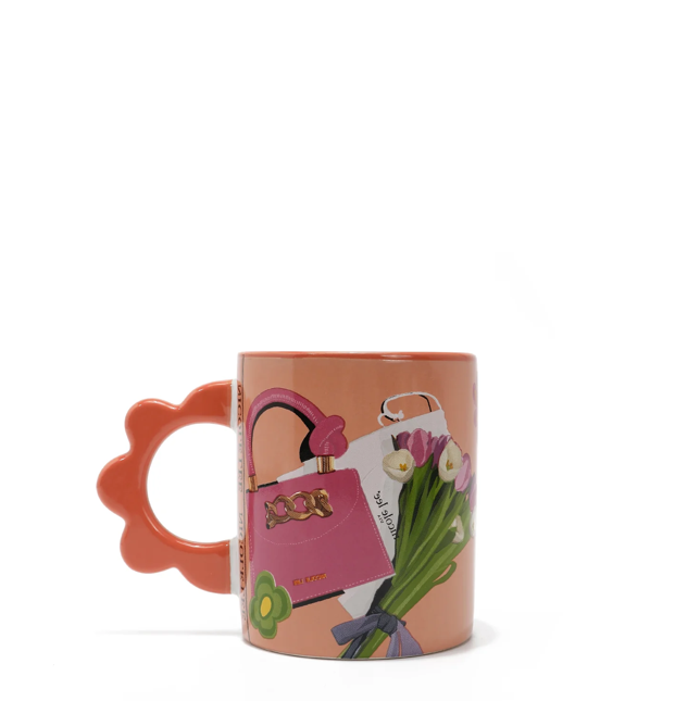 Main image for Керамична чаша Nicole Lee, 500ml, Violet Blossom