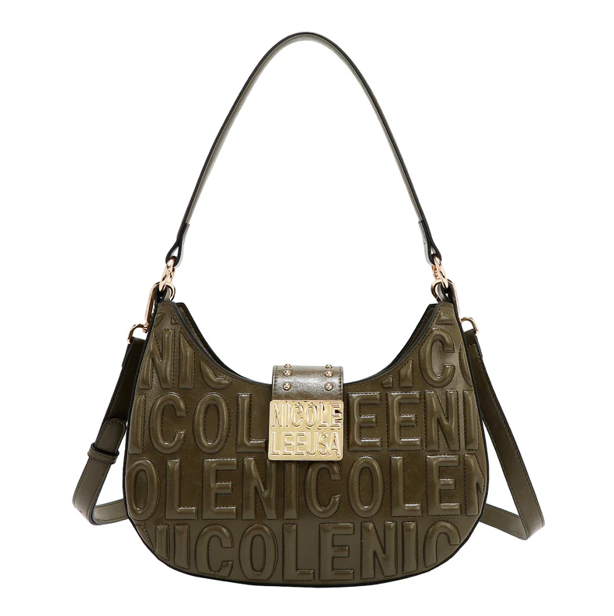 Product image 1 for Чанта Nicole Lee, 26.5x25.5x5.5 cm, тъмнозелена
