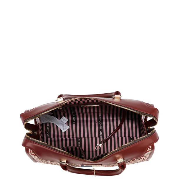 Product image 5 for Чанта Nicole Lee, 35.5x22x15.5 cm, бордо