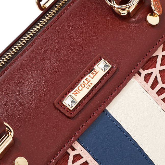 Product image 7 for Чанта Nicole Lee, 35.5x22x15.5 cm, бордо