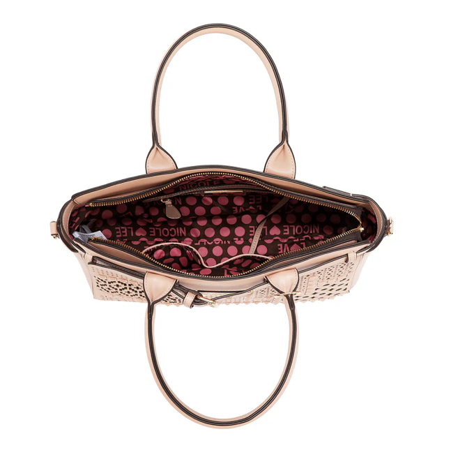 Product image 4 for Чанта Nicole Lee, 41x25x15 cm, светлокафява